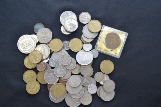 1 Bag of Foreign Coins; No Silver