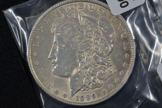 1889 Morgan Dollar; AU