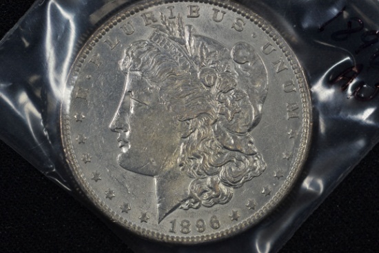 1896 Morgan Dollar; AU