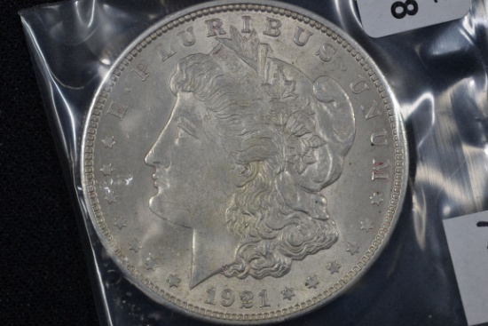 1921 Morgan Dollar; AU