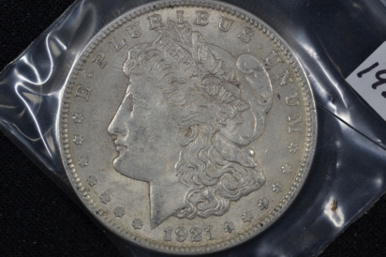 1921 Morgan Dollar; AU