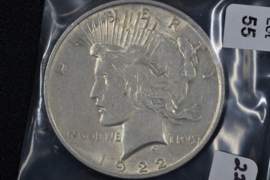 1922 Peace Dollar; Unc.