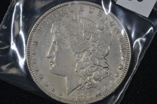 1885 Morgan Dollar; AU