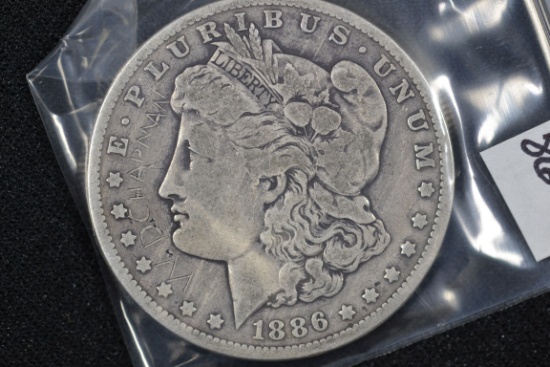 1886-O Morgan Dollar; F