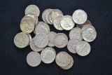 1 Lot of 30 Roosevelt Silver Dimes