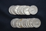 20 - Washington Silver Quarters; Various Dates; 20xBID
