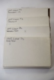 1 Lot of 8 Rolls of 2009 Lincoln Memorial Cents including 2 Each of Birthplace, Presidency, Formativ