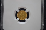1905 Lewis and Clark One Dollar Gold Coin; AU-55