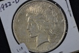 1922-D Peace Dollar; AU