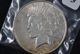 1923 Peace Dollar; AU