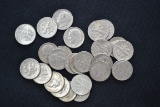 1 Lot of 25 Roosevelt Silver Dimes