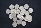 1 Lot of 25 Roosevelt Silver Dimes