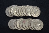 20 - Washington Silver Quarters; 20xBID