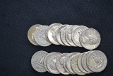 20 - Washington Silver Quarters; 20xBID