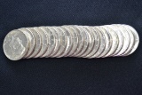 20 - 1964-D Unc. Kennedy Half Dollars; 20xBID