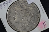 1889-O Morgan Dollar; F