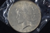 1922 Peace Dollar; AU