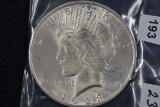 1923 Peace Dollar; AU