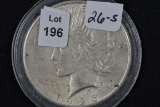 1926-S Peace Dollar; AU