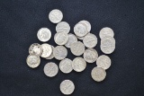 1 Lot of 25 Roosevelt Silver Dimes