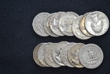 14 - Washington Silver Quarters; 14xBID