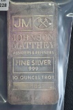 Johnson Matthey 10 oz. Silver Bar