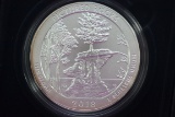 America the Beautiful 5 oz. Silver Round Picture Rocks National Lakeshore, MI