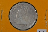 1853-O Sitting Liberty Quarter, Arrows and Rays