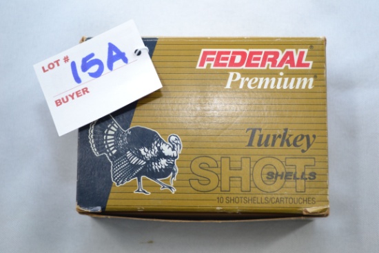 1 Box - Federal Premium 10 Ga. 3-1/2" 6-Shot Magnum Turkey Shot Shells; 10 Rds./Box
