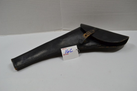 Vintage Leather Pistol Holster; 14"x7"