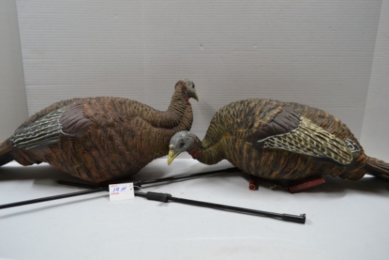 Pair of Avian by Jack Johnson Rubber Hen Turkey Decoys