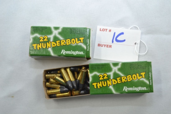 Remington Thunderbolt .22 LR Cartridges; Approx. 75 Rds.