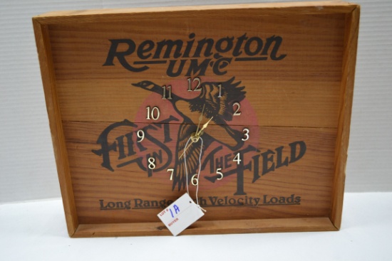 Remington Wall-Mount Battery Operated Wood Clock