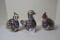 Set of 3 Tonala Pottery Bird Figures by Santana Family Workshop, Mexico; 5