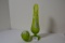 Westmoreland Green Frosted Hand Painted Egg/Trinket and 10