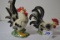 Pair of 1950s Lefton Rooster Figurines; 6
