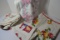 Group of 4 Vintage Table Cloths, Assorted Patterns