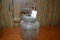 Unmarked 3 Quart butter Churn w/Glass Base