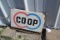 Vintage Co-op Single-Sided Advertising Sign w/Side Brackets