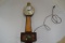 Vintage Sessions Wall-Mount Clock w/Eagle Finial and Lower Shadow Box containing John Deere 1/64 Sca