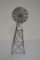 AERO Miniature Galvanized Metal Windmill; Model 12-B; 15