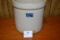 1 Gallon Ruckel's Stoneware Crock w/Factory Glaze Defect