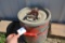 Vintage Galvanized Bait Bucket and J.C. Higgins Open-Face Fishing Reel