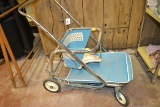 Vintage Metal Baby Stroller; Note that we are unable to ship this item.