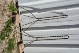 Pair of Vintage Twist-Style Lightning Rod Brackets