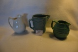 Group of 3 Vintage Cream Pitchers