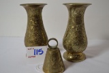 Pair of Brass Flower Pattern 6