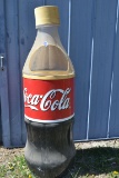 1980s-90s Coca-Cola Store Advertising Cooler; 5' Tall; Crack in top.