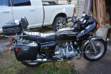 Honda Goldwing GL-1000 Motorcycle w/Windjammer Fairing and Rear Storage Compartment; Black in Color