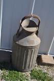 Antique Ellisco 5 Gallon Galvanized Milk Can w/Handle and Spout